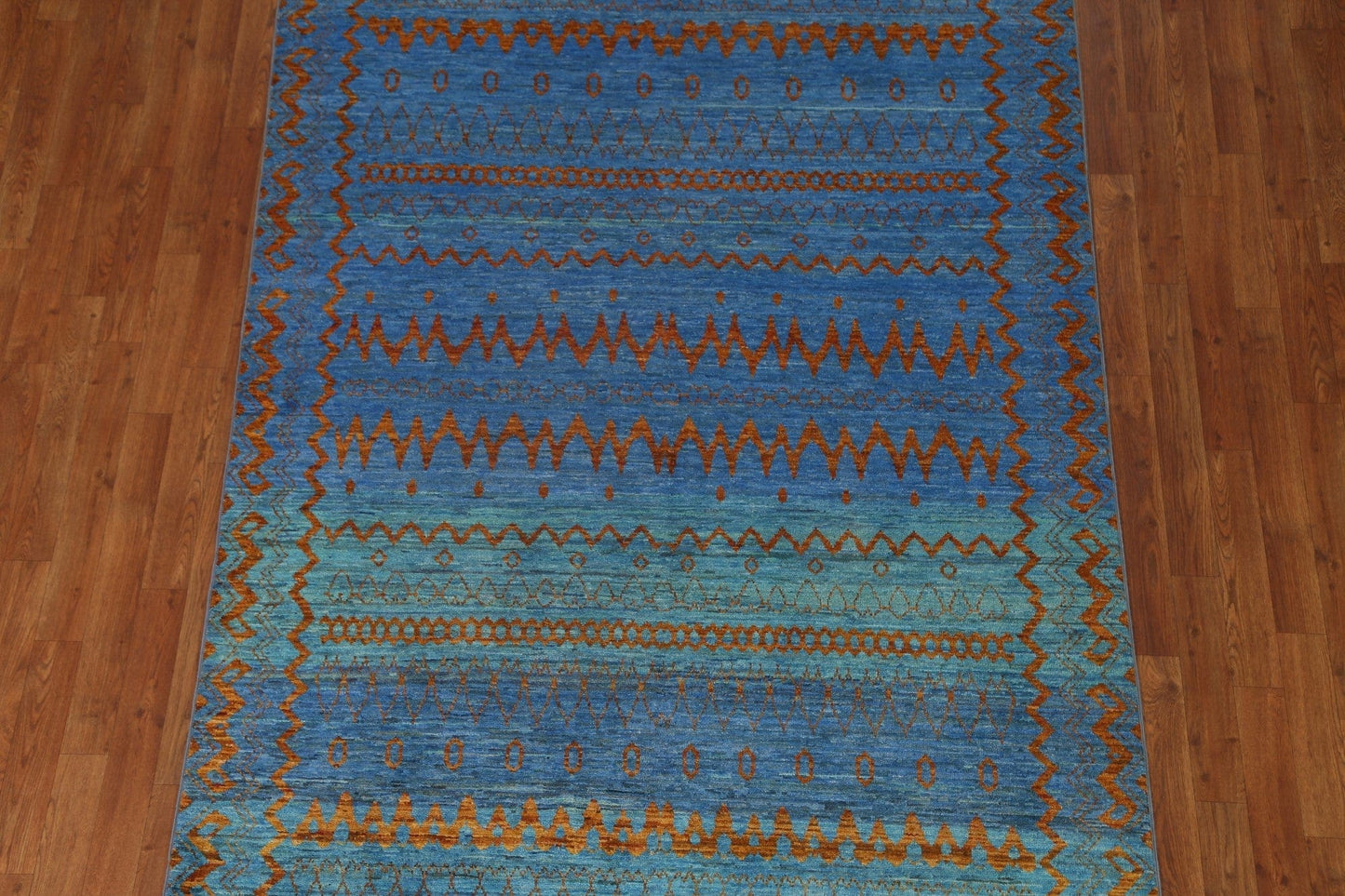 Blue Gabbeh Kashkoli Oriental Area Rug 5x8