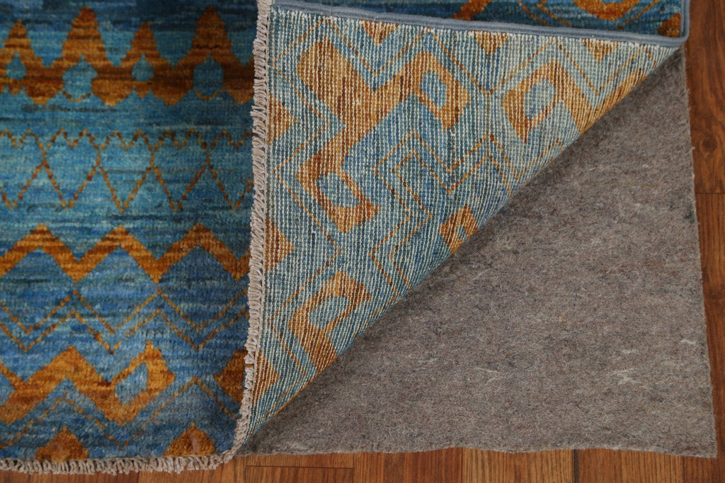 Blue Gabbeh Kashkoli Oriental Area Rug 5x8