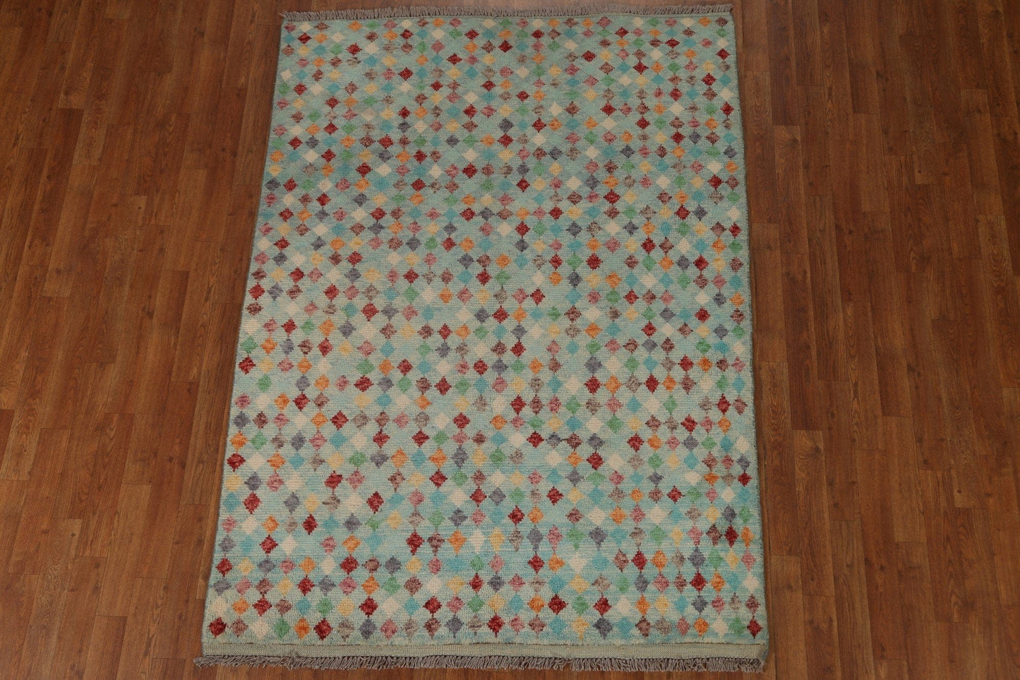 All-Over Gabbeh Kashkoli Modern Area Rug 5x7