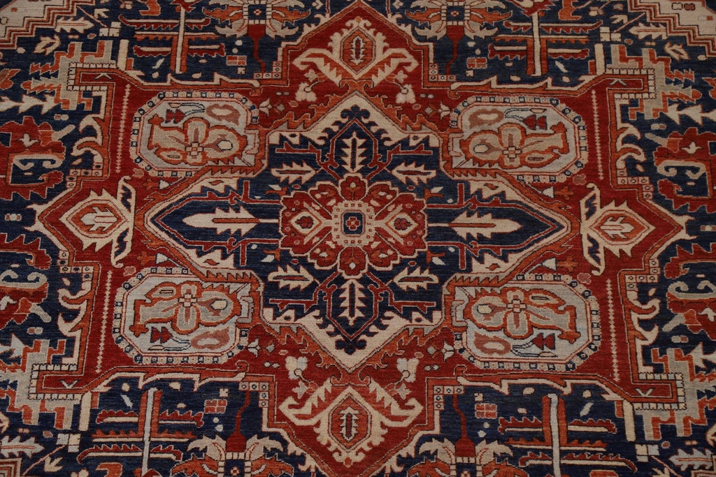 Vegetable Dye Heriz Serapi Oriental Area Rug 9x12