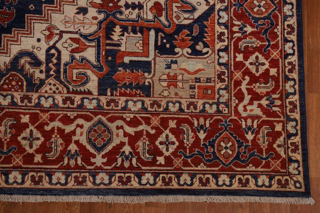 Vegetable Dye Heriz Serapi Oriental Area Rug 9x12