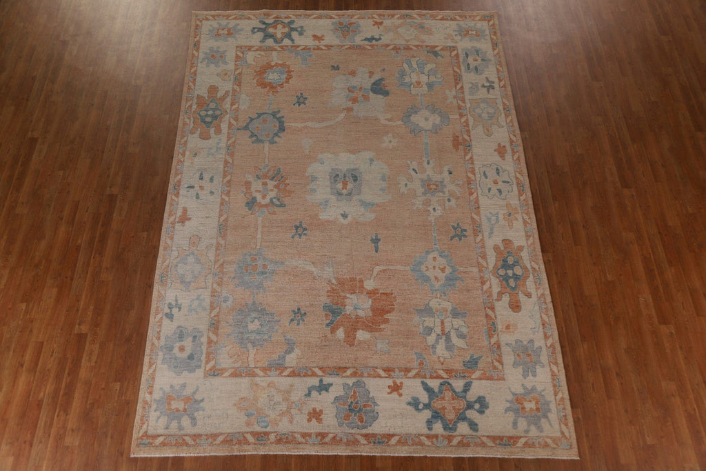 Vegetable Dye Oushak Oriental Area Rug 8x12