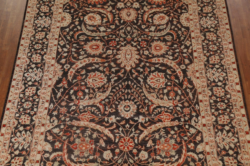 Floral Oushak Vegetable Dye Area Rug 9x12