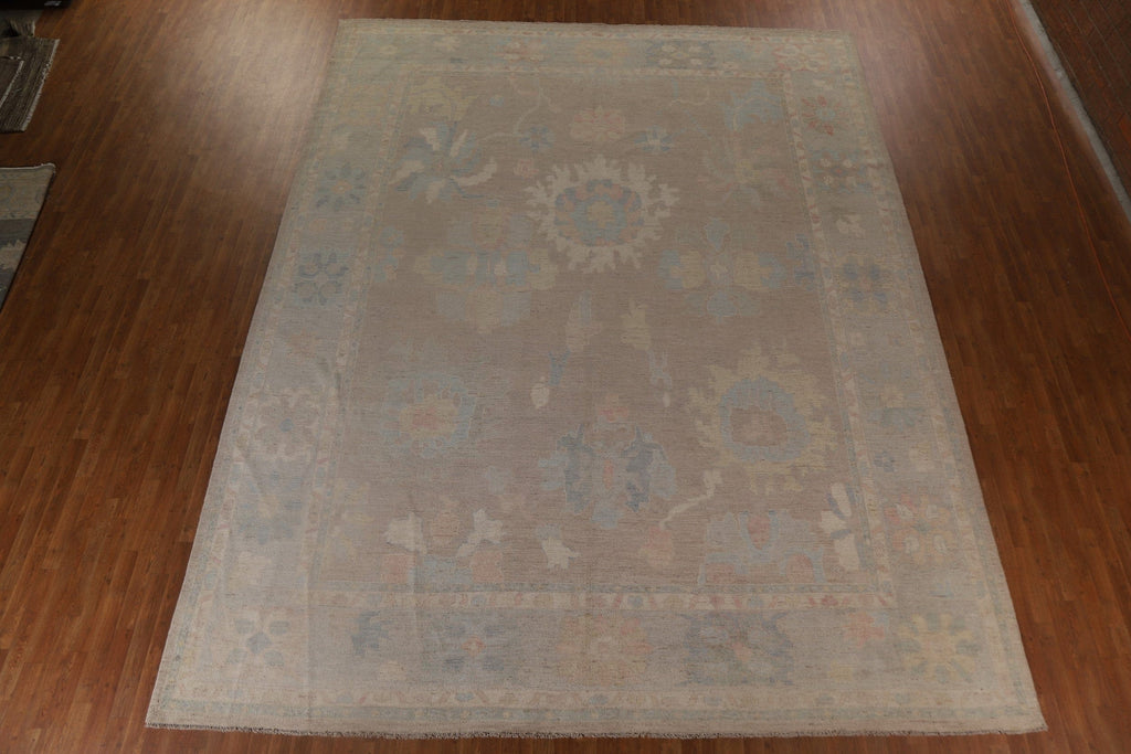 Turkish Oushak Vegetable Dye Large Rug 12x15