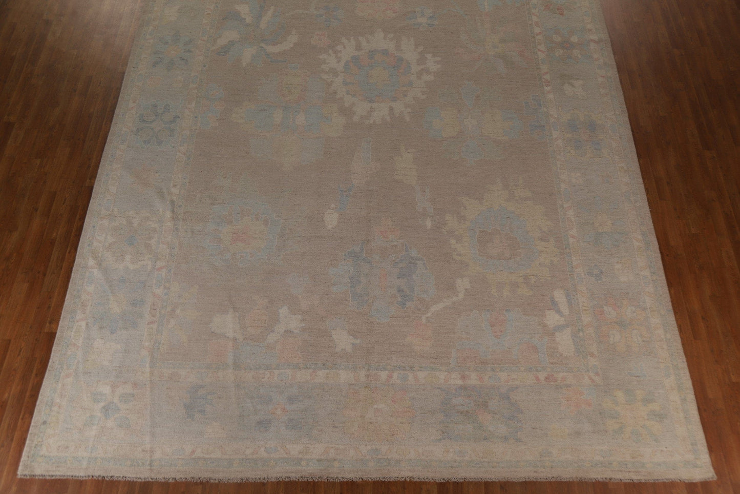 Turkish Oushak Vegetable Dye Large Rug 12x15