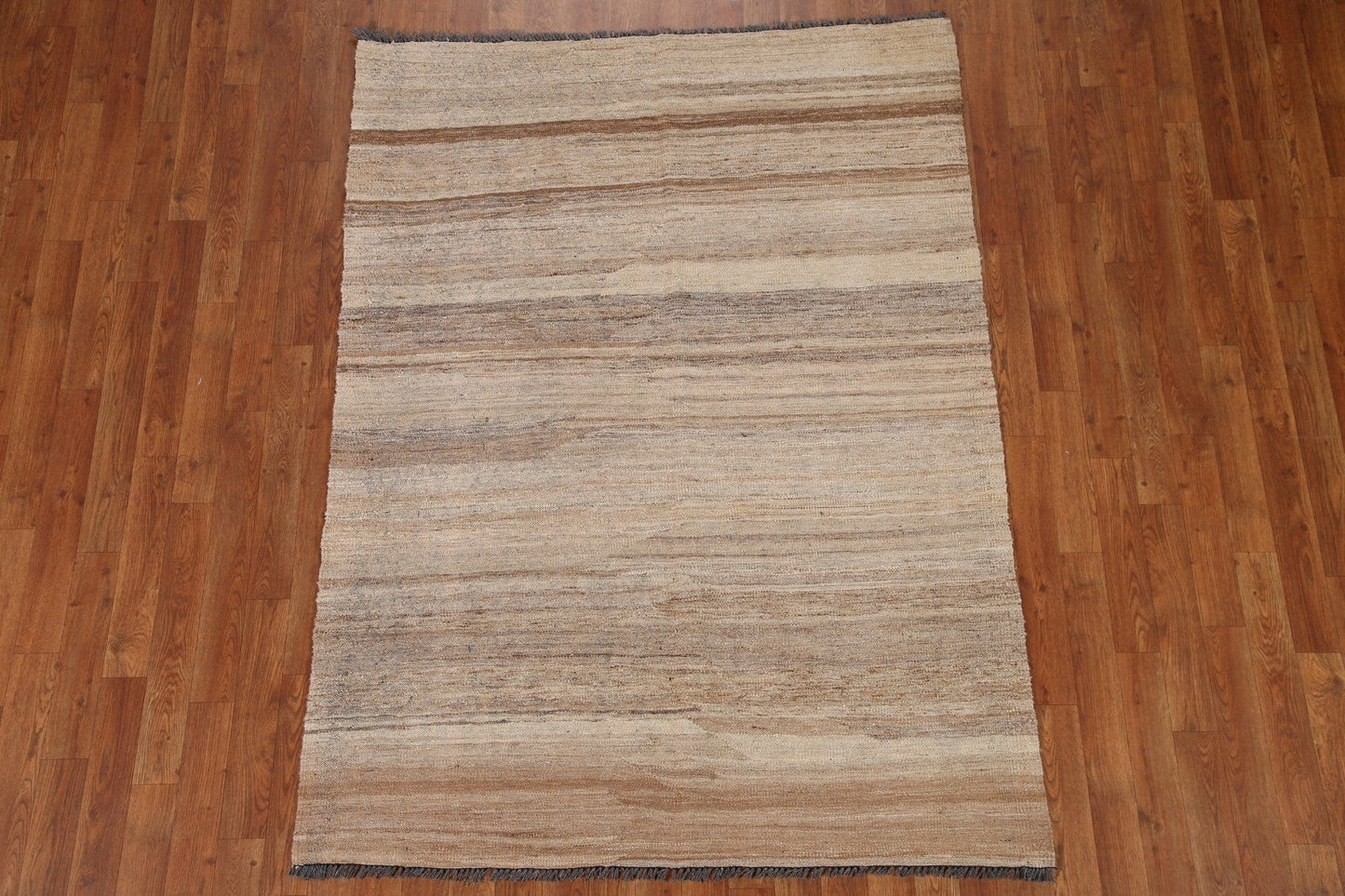 Striped Kilim Modern Area Rug 4x6