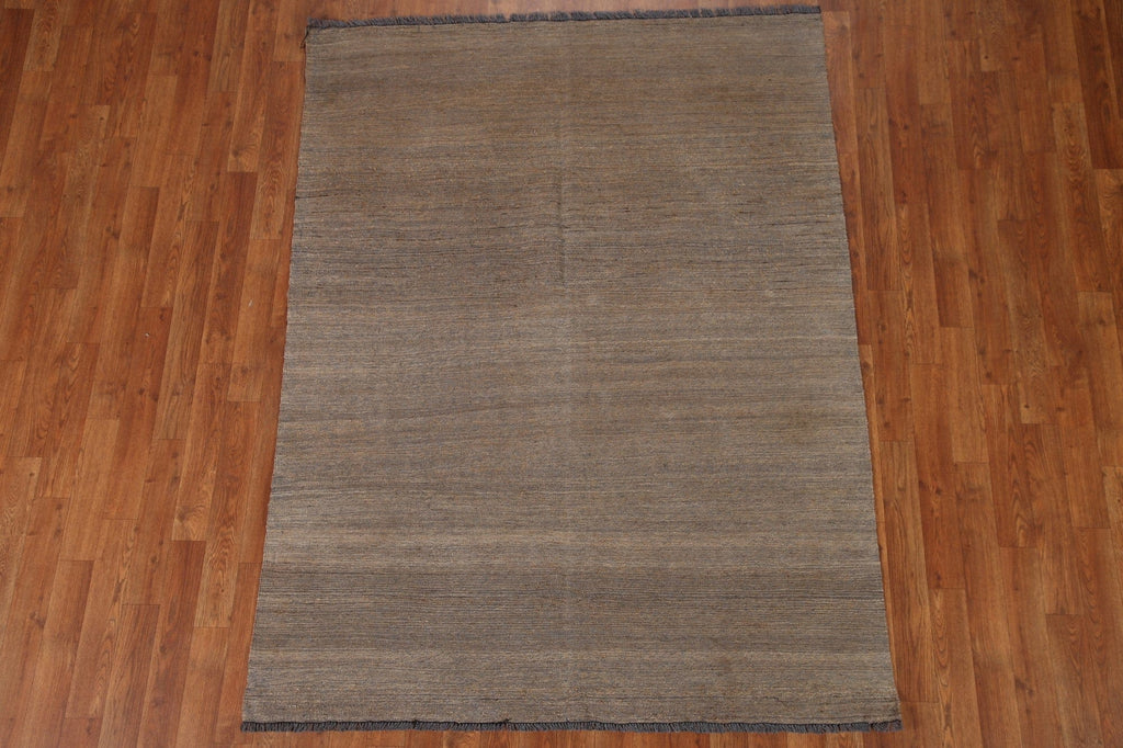 Earth Tone Kilim Modern Area Rug 5x6