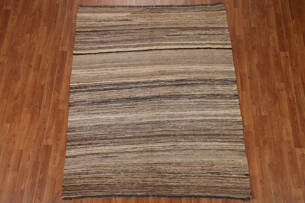 Earth Tone Kilim Oriental Area Rug 5x7