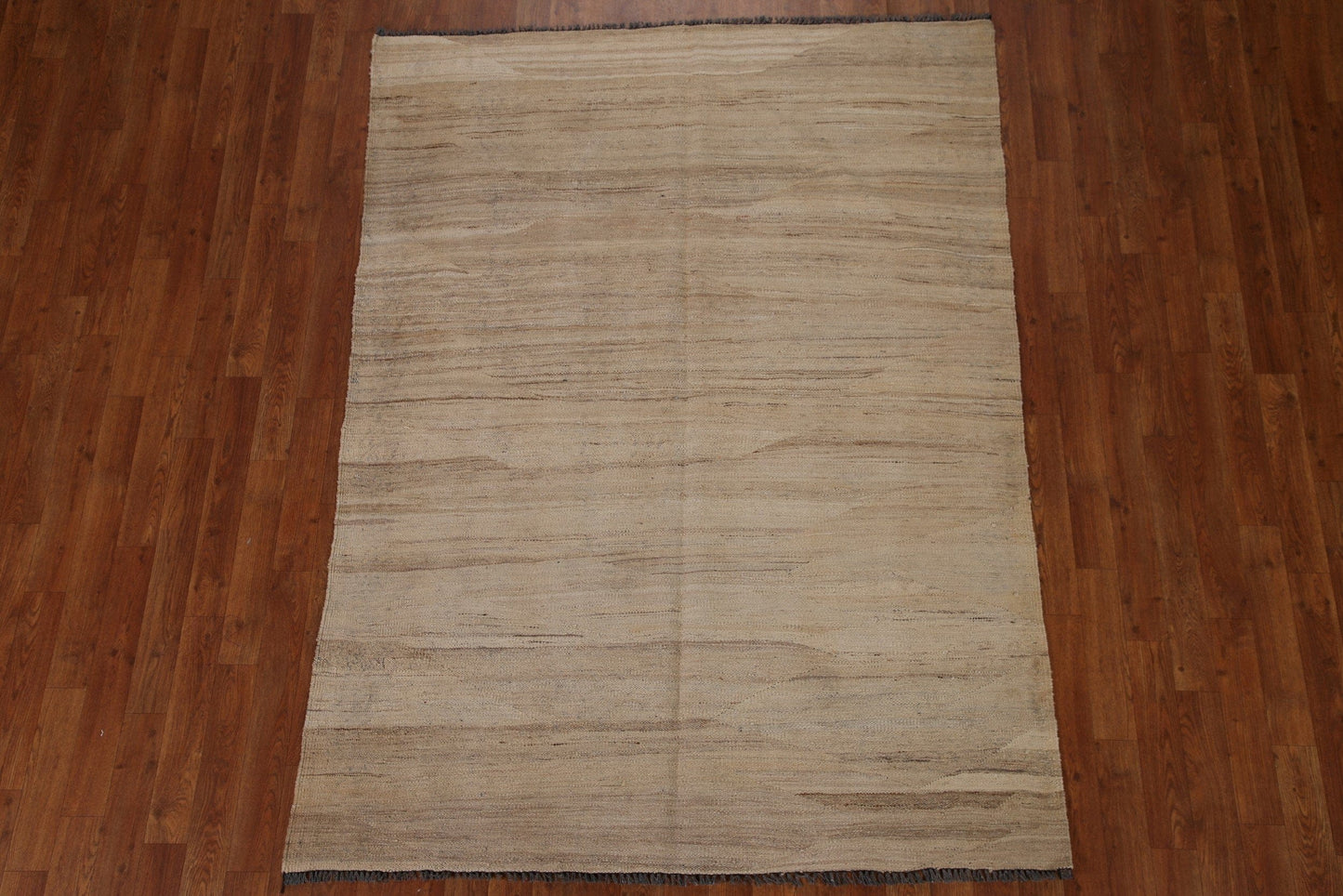 Modern Kilim Earth Tone Area Rug 5x7