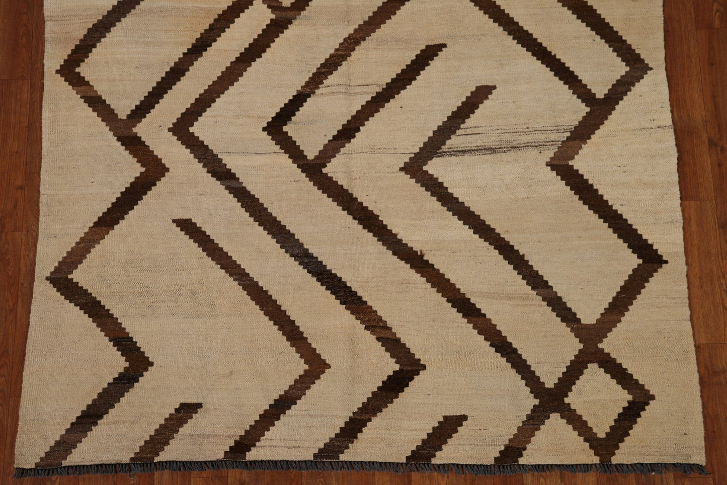 Earth Tone Kilim Oriental Area Rug 5x6