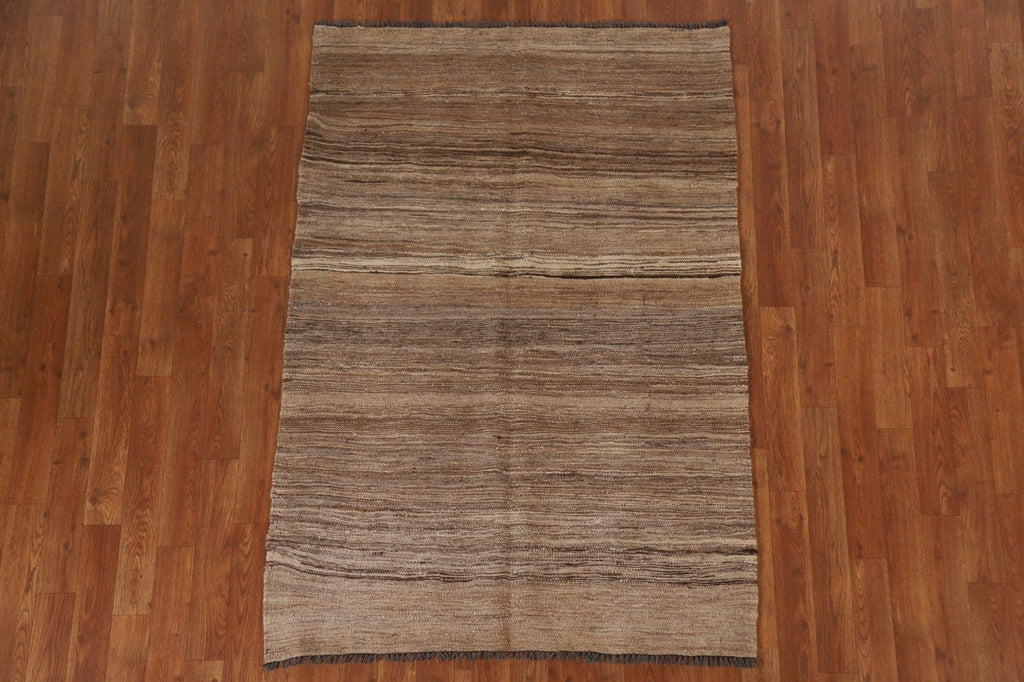 Earth Tone Kilim Oriental Area Rug 4x5