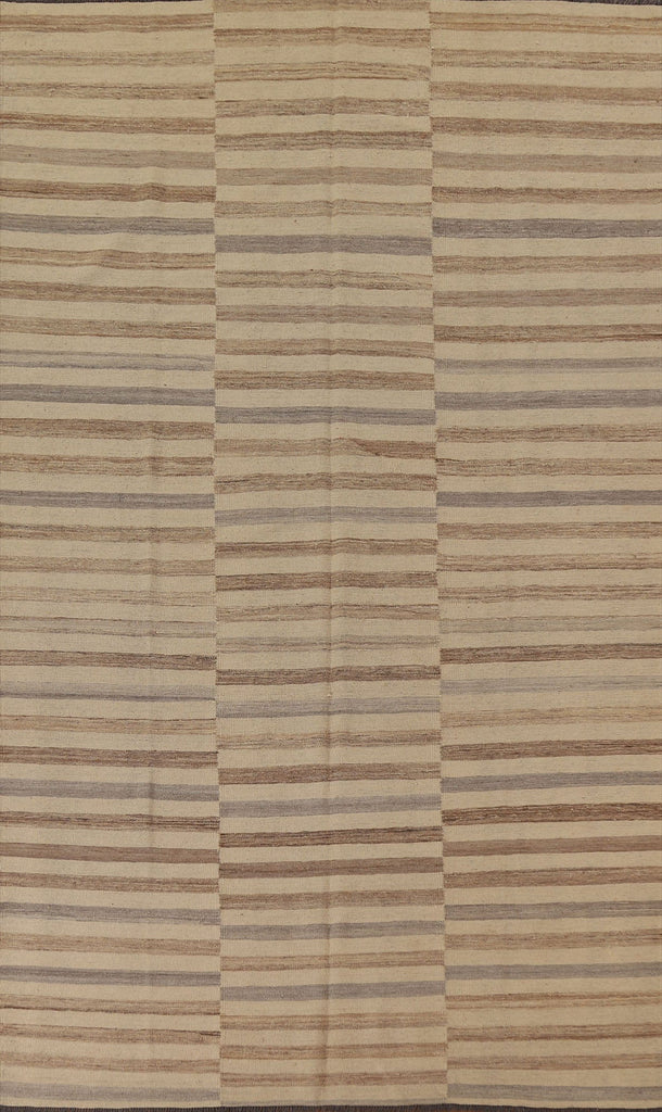 Striped Kilim Modern Area Rug 7x10