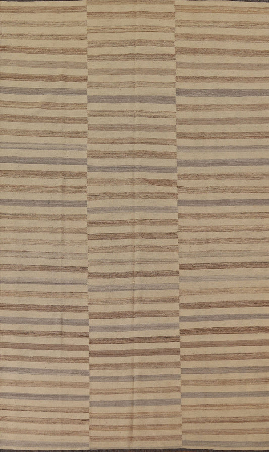 Striped Kilim Modern Area Rug 7x10