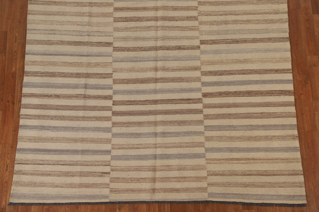 Striped Kilim Modern Area Rug 7x10