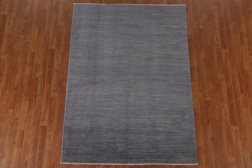 Gray Gabbeh Kashkoli Oriental Area Rug 5x7