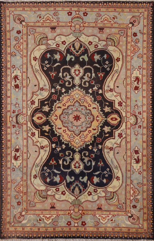 Handmade Kashmar Persian Area Rug 4x6