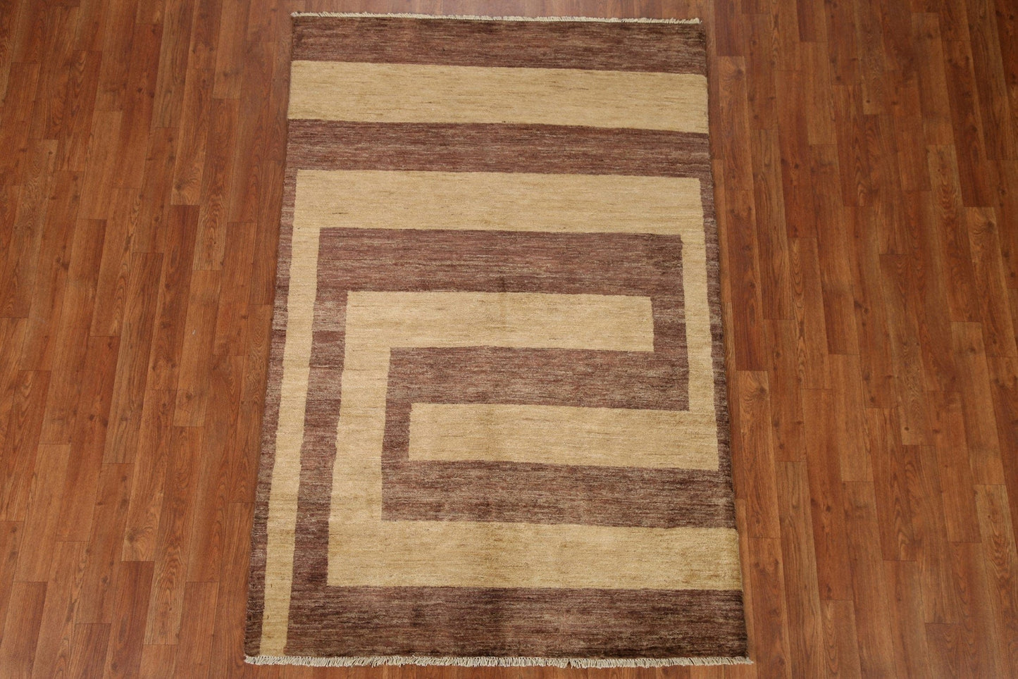 Modern Gabbeh Vegetable Dye Area Rug 4x6