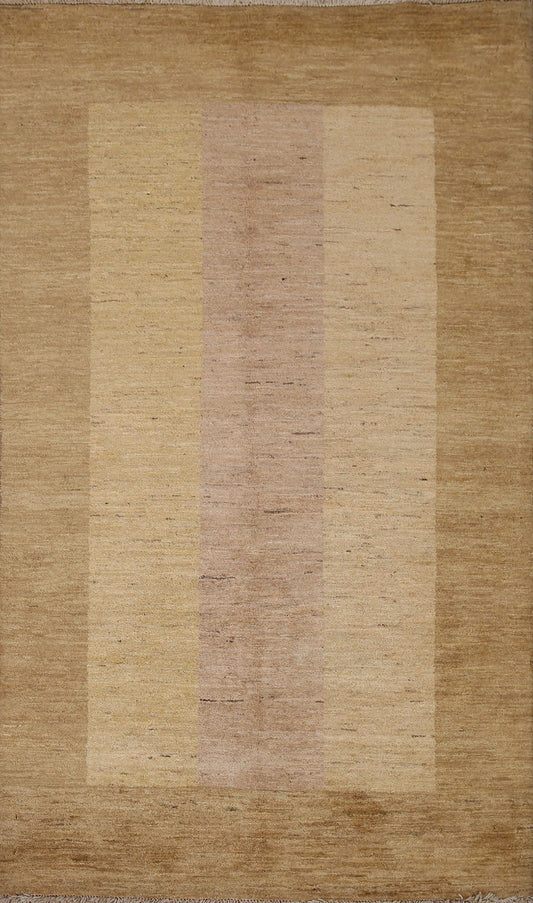 Vegetable Dye Gabbeh Modern Area Rug 4x6