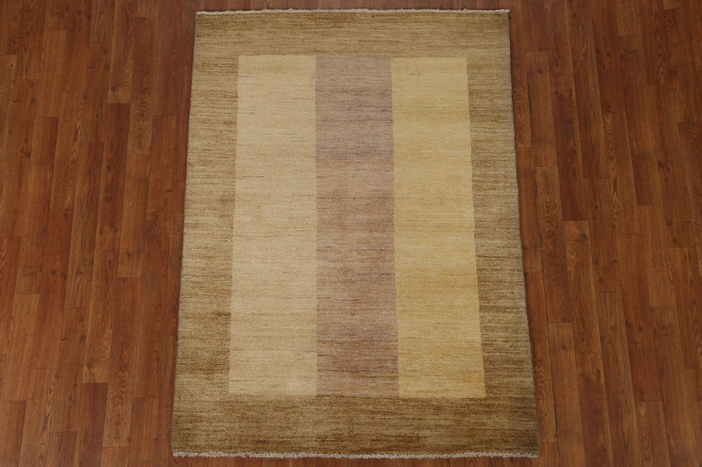 Vegetable Dye Modern Gabbeh Oriental Area Rug 4x5