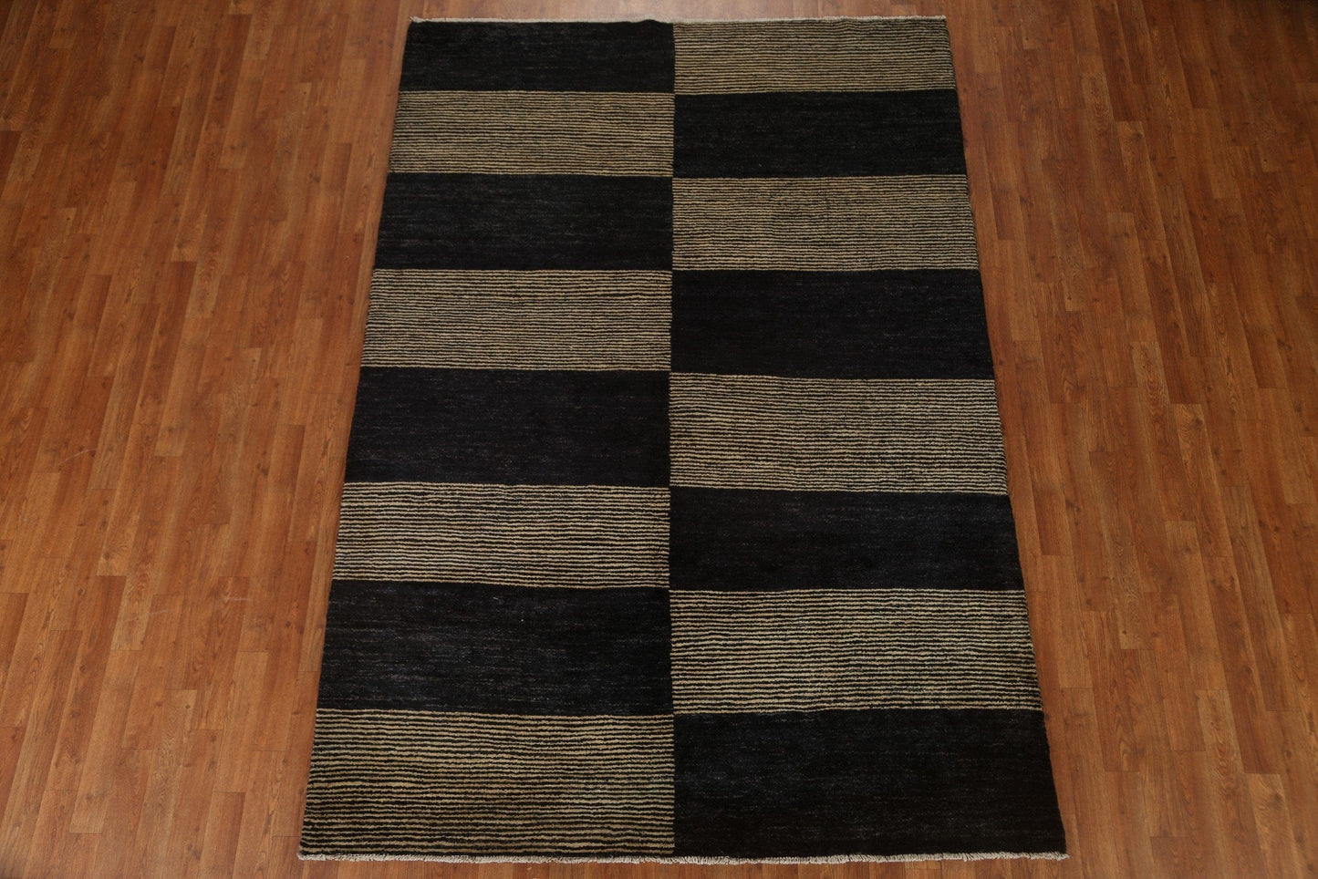 Vegetable Dye Gabbeh Oriental Area Rug 6x9