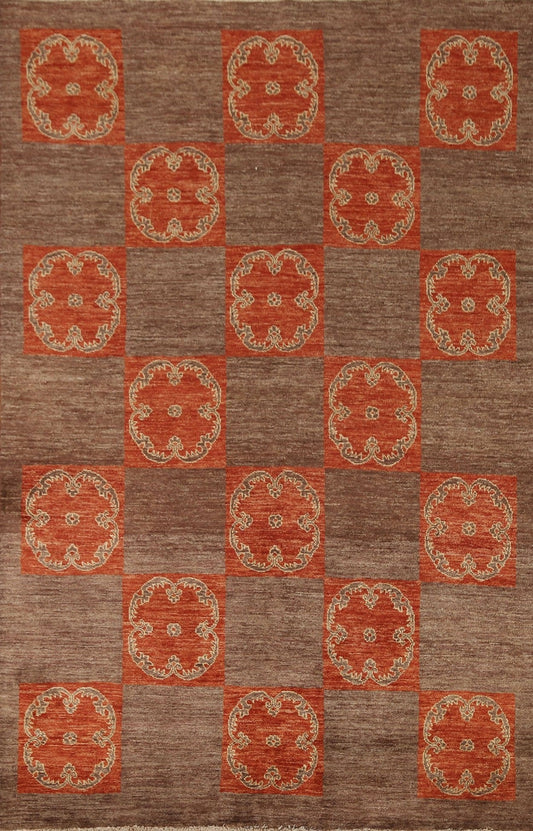 Vegetable Dye Gabbeh Oriental Area Rug 6x8