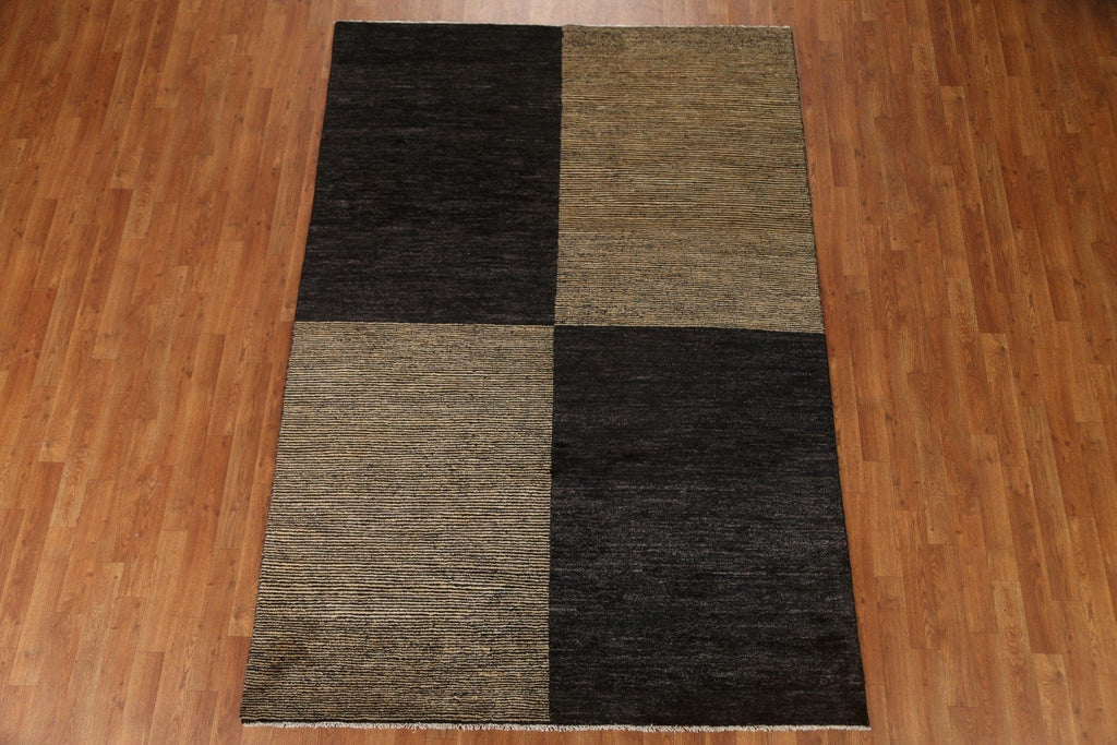 Vegetable Dye Gabbeh Oriental Area Rug 6x8