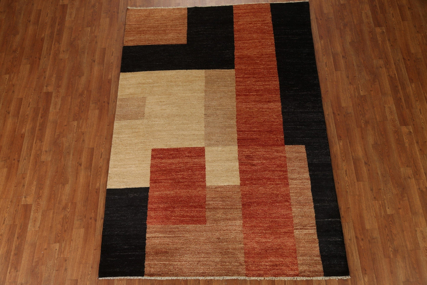 Modern Gabbeh Vegetable Dye Area Rug 6x8