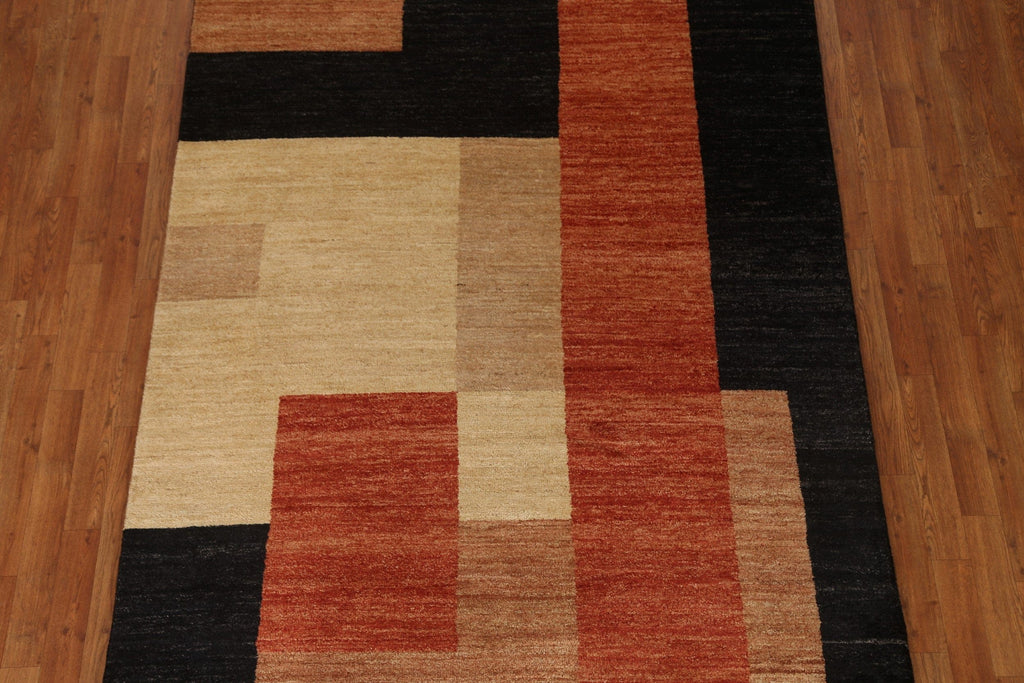 Modern Gabbeh Vegetable Dye Area Rug 6x8