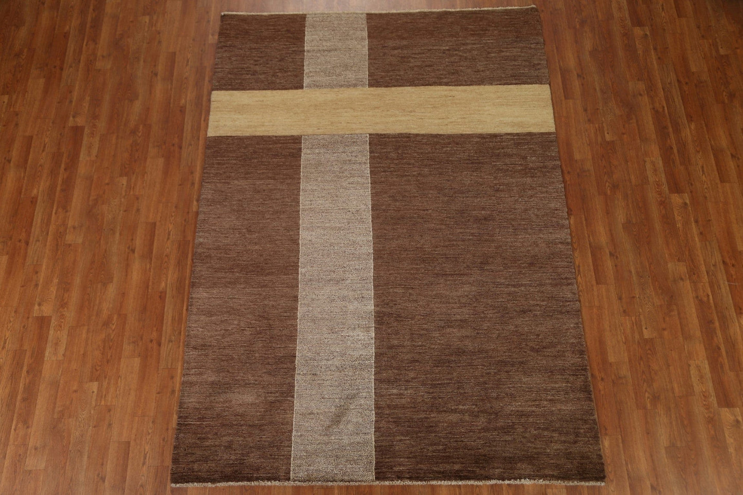 Vegetable Dye Gabbeh Contemporary Area Rug 6x8