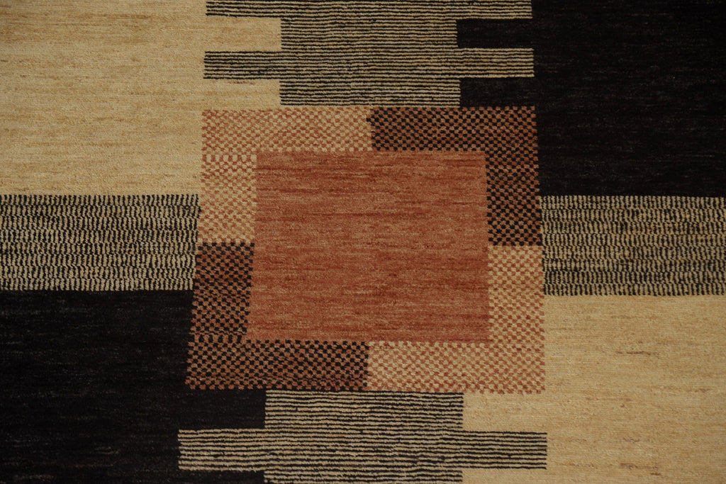 Vegetable Dye Gabbeh Modern Area Rug 7x10