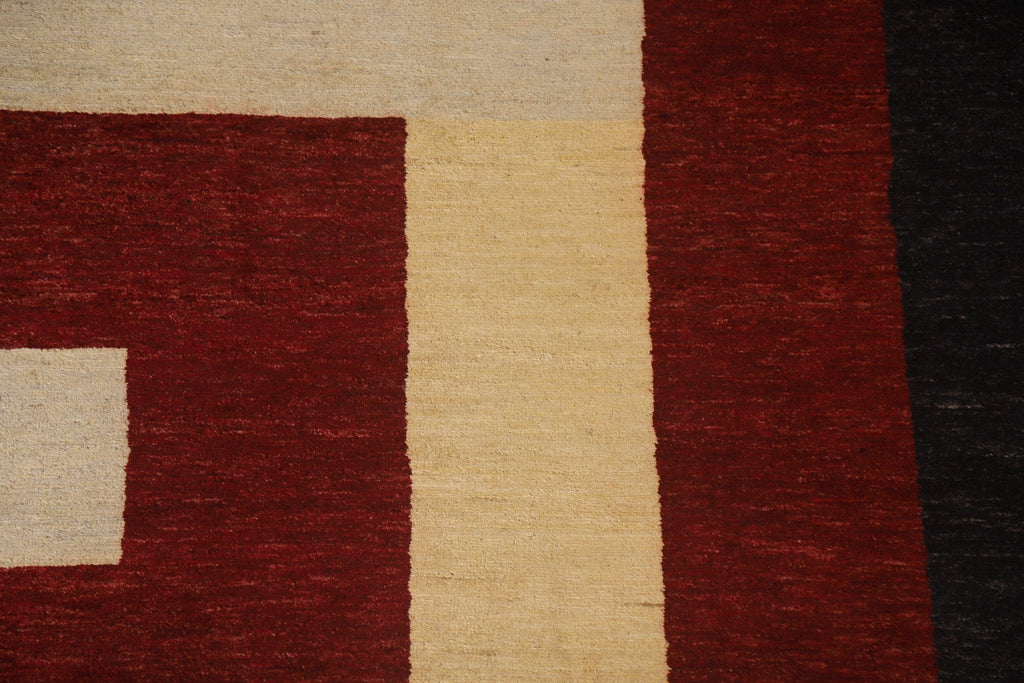 Vegetable Dye Modern Gabbeh Oriental Area Rug 6x8