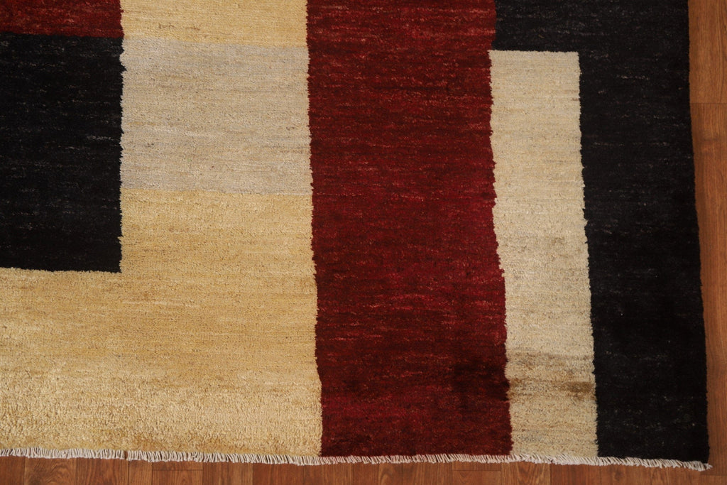 Vegetable Dye Modern Gabbeh Oriental Area Rug 6x8