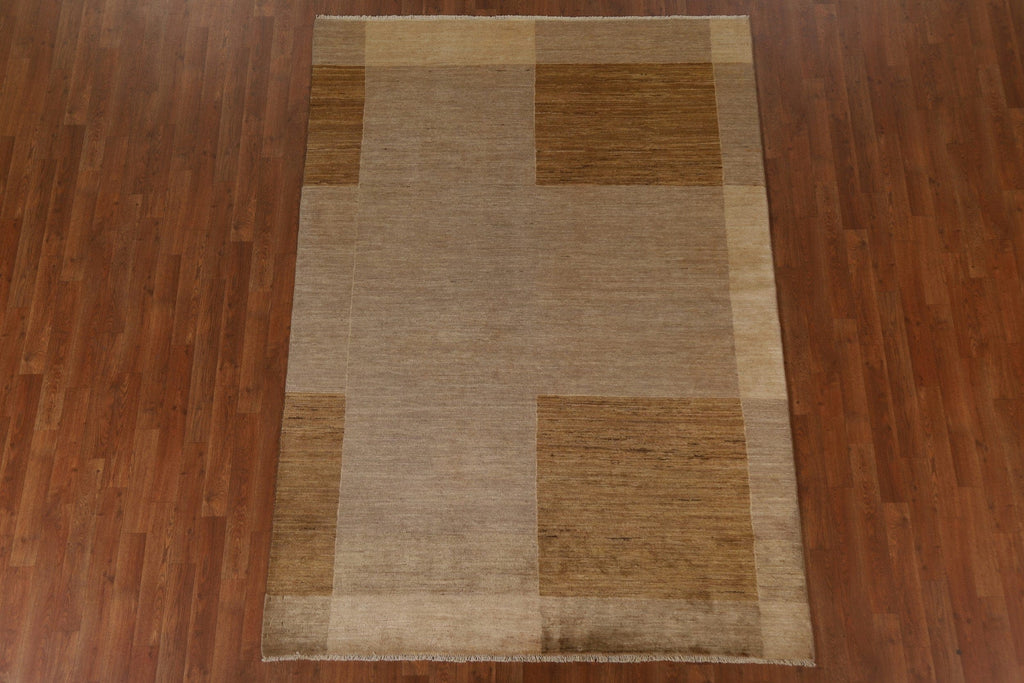 Modern Gabbeh Vegetable Dye Area Rug 6x8