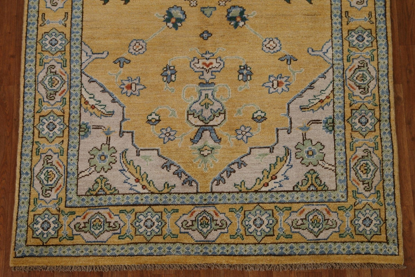 Vegetable Dye Oushak Oriental Area Rug 4x6