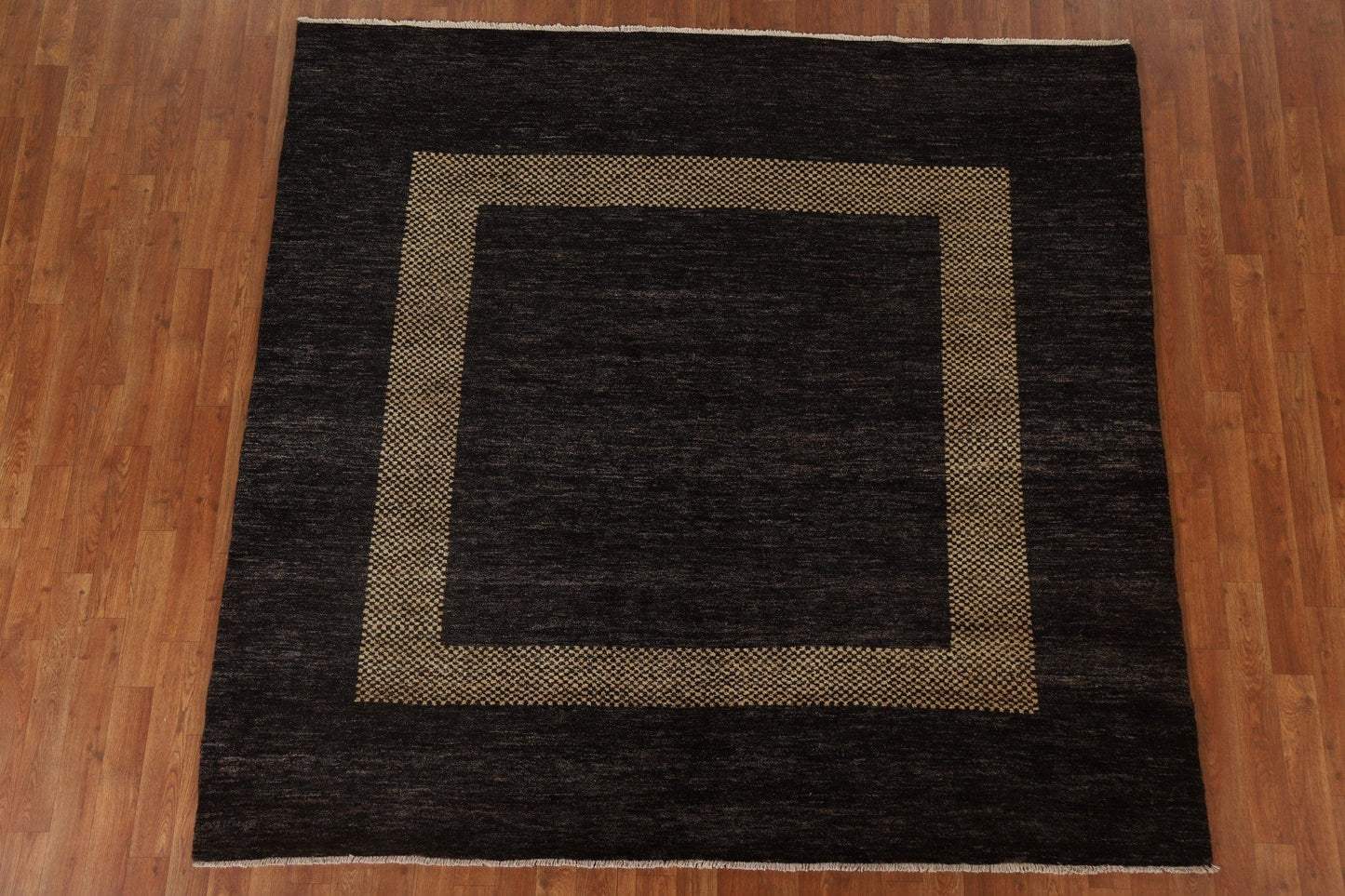 Modern Gabbeh Vegetable Dye Square Rug 7x7