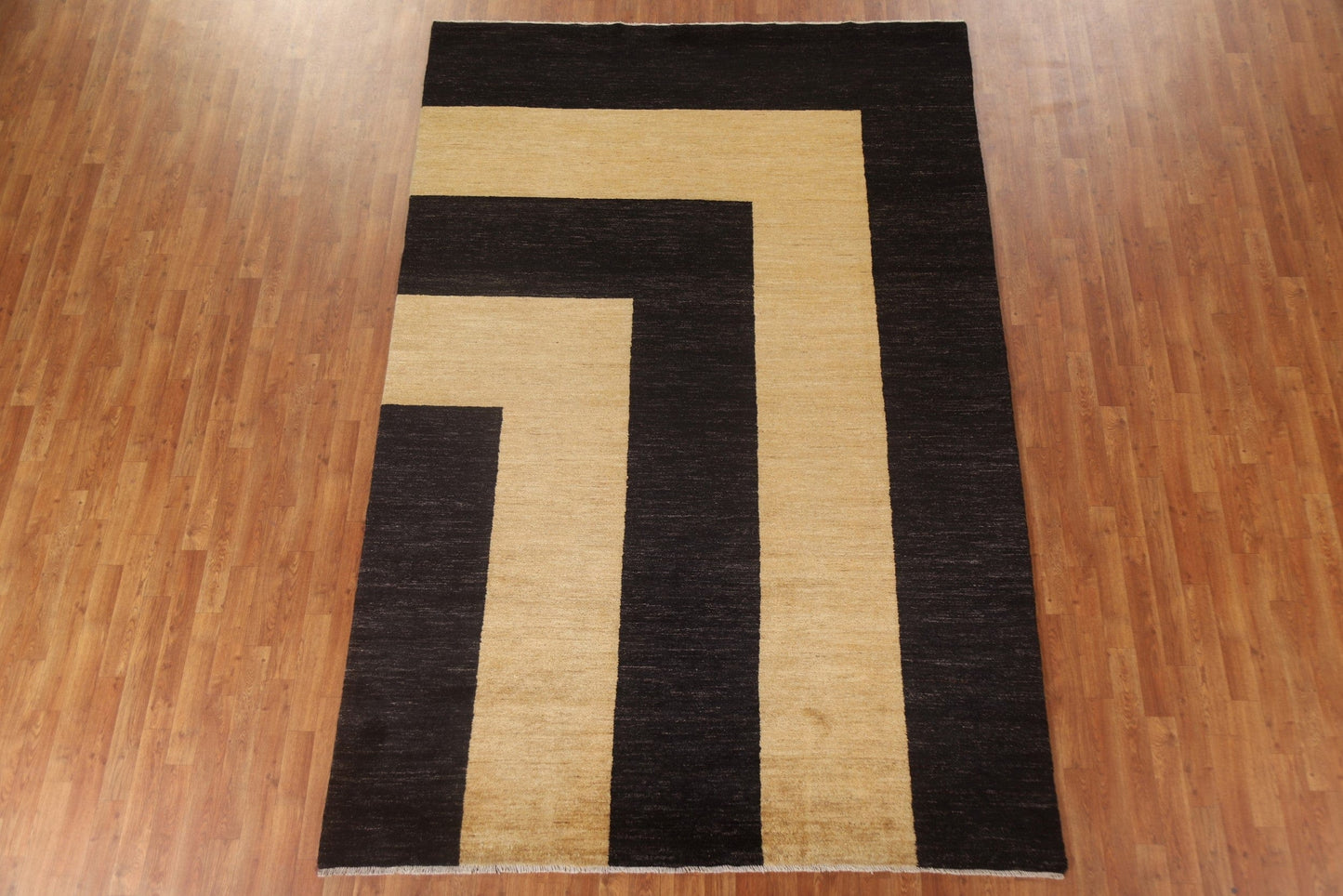 Vegetable Dye Gabbeh Modern Area Rug 7x10