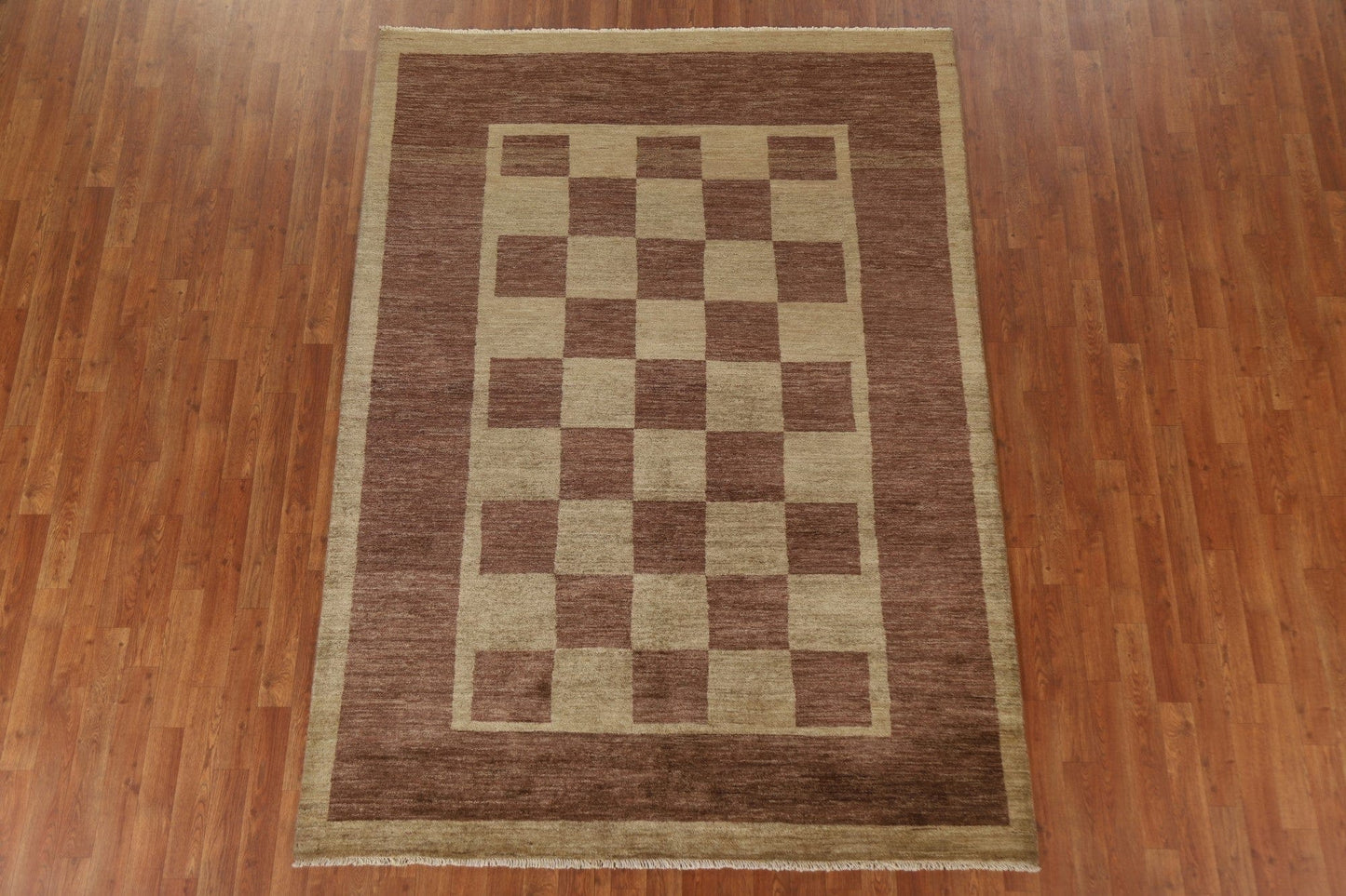 Modern Gabbeh Vegetable Dye Area Rug 6x8