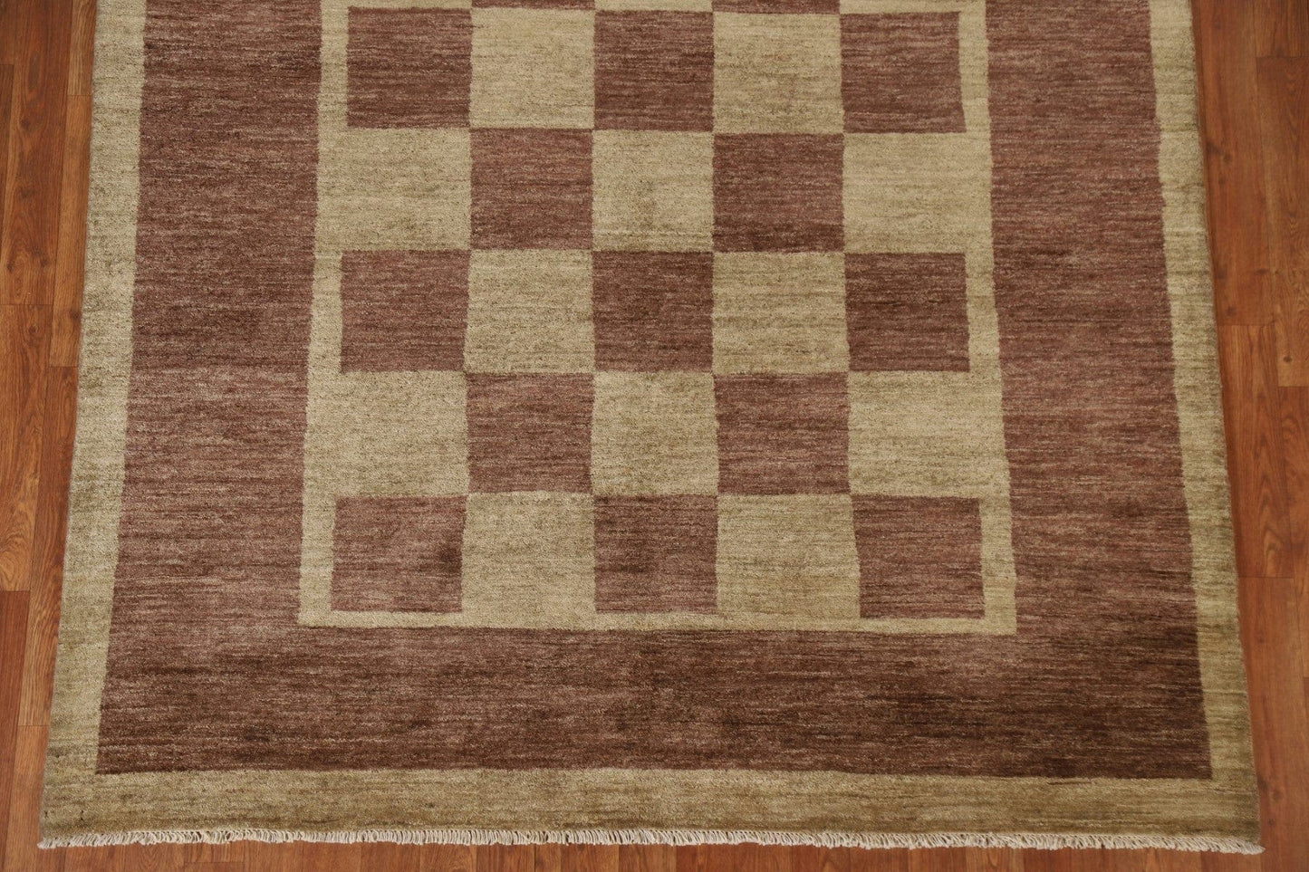 Modern Gabbeh Vegetable Dye Area Rug 6x8