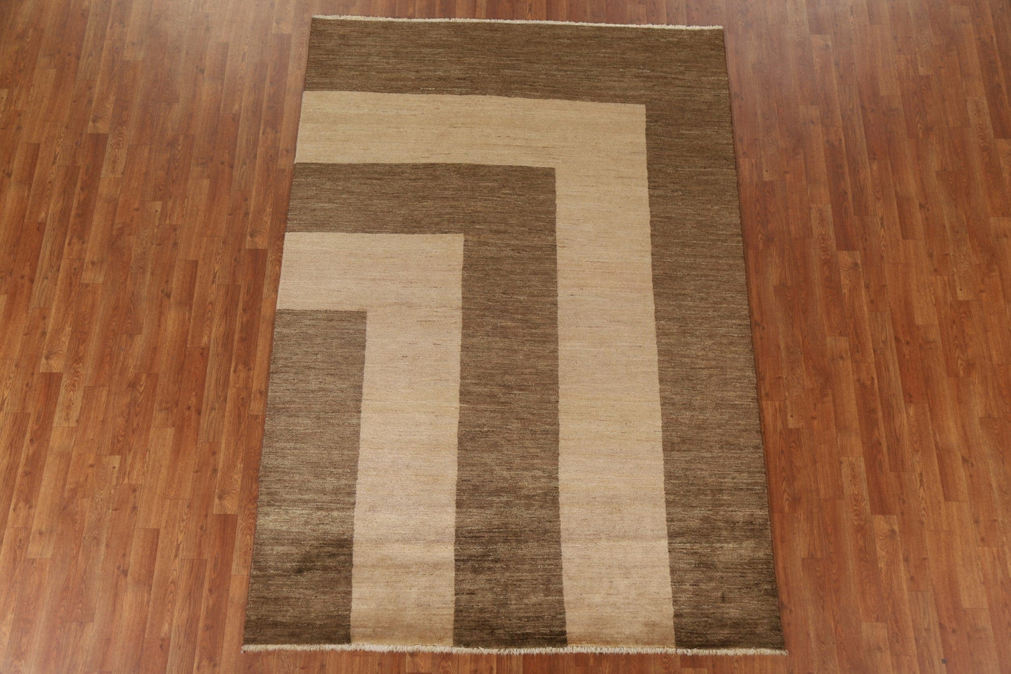 Vegetable Dye Modern Gabbeh Oriental Area Rug 6x8