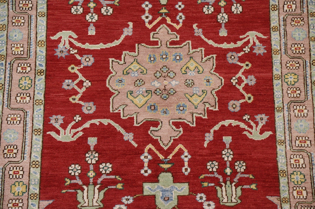 Vegetable Dye Oushak Turkish Area Rug 5x6