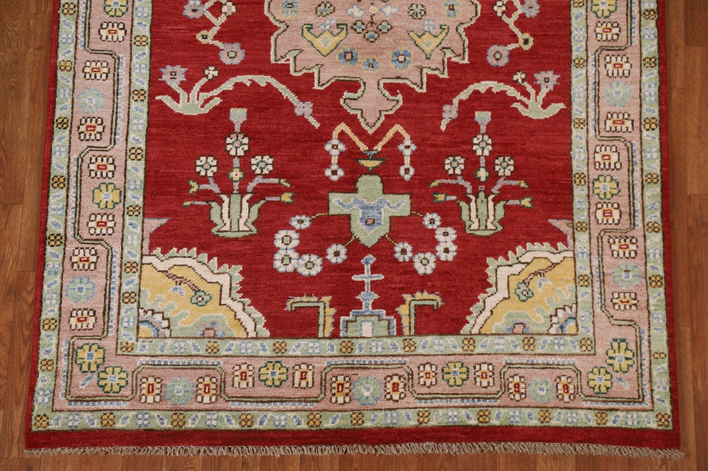 Vegetable Dye Oushak Turkish Area Rug 5x6