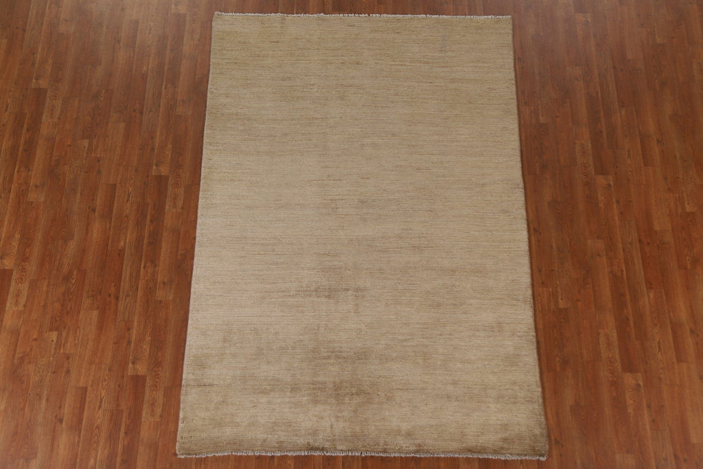 Vegetable Dye Modern Gabbeh Oriental Area Rug 5x8