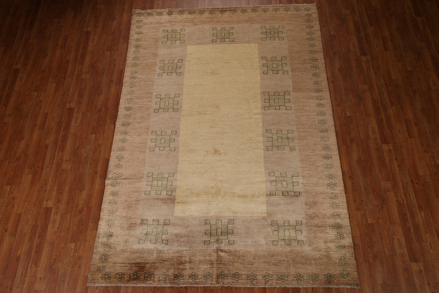 Vegetable Dye Modern Gabbeh Oriental Area Rug 7x10