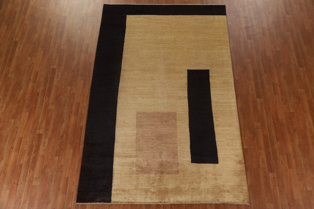 Modern Gabbeh Vegetable Dye Area Rug 7x10