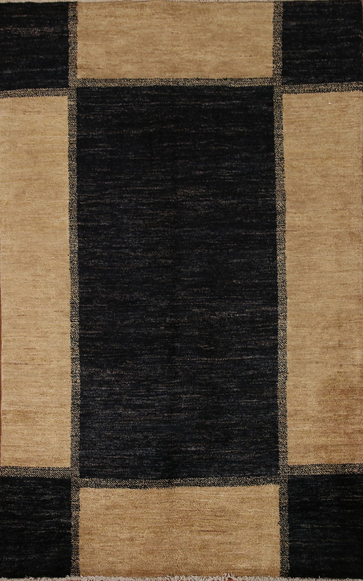 Modern Gabbeh Vegetable Dye Area Rug 4x6