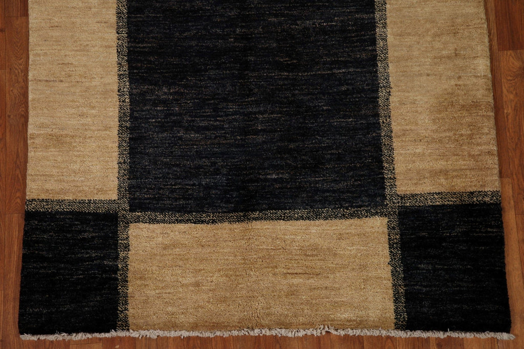 Modern Gabbeh Vegetable Dye Area Rug 4x6