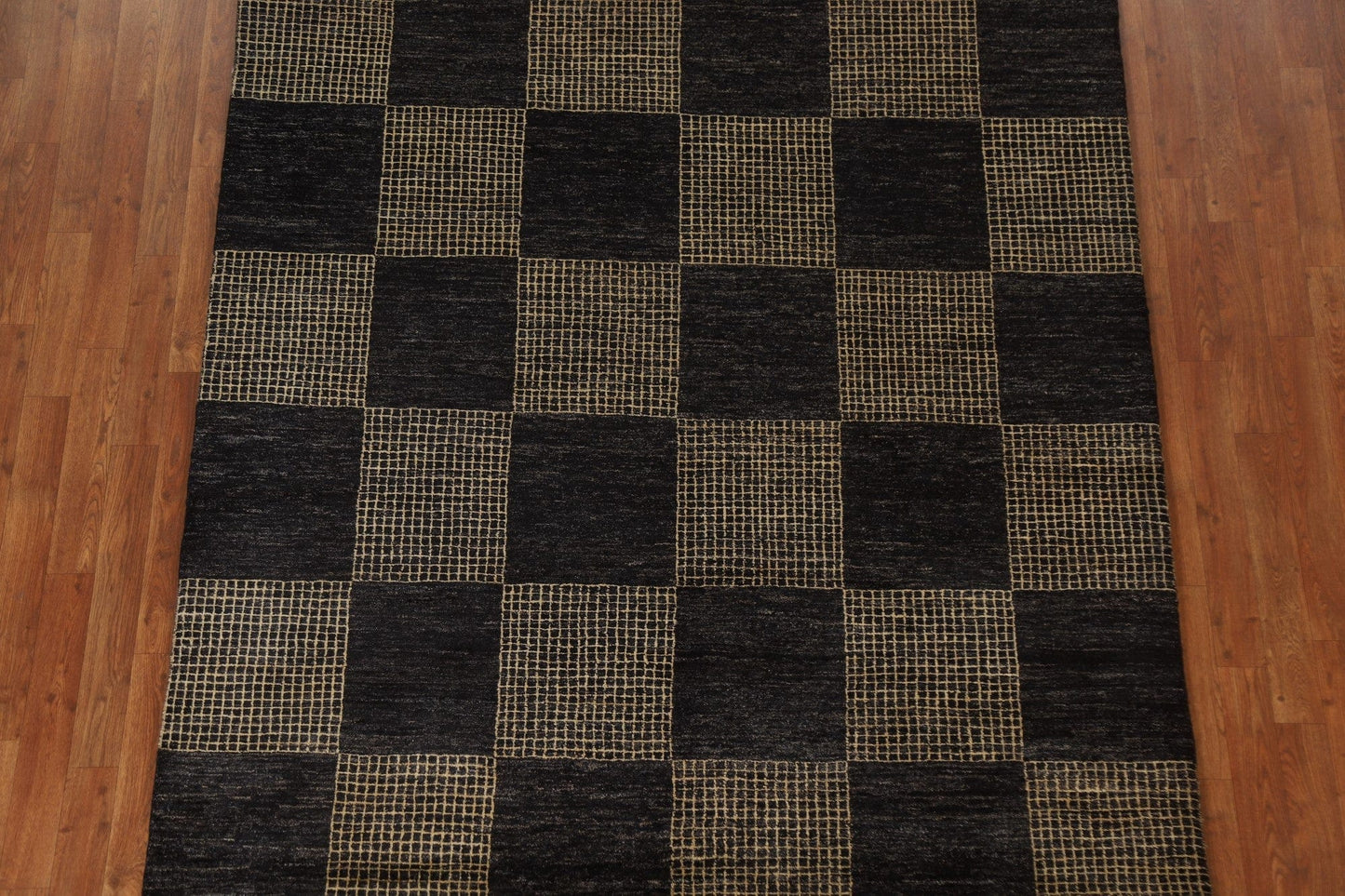 Checkered Modern Gabbeh Oriental Area Rug 6x9