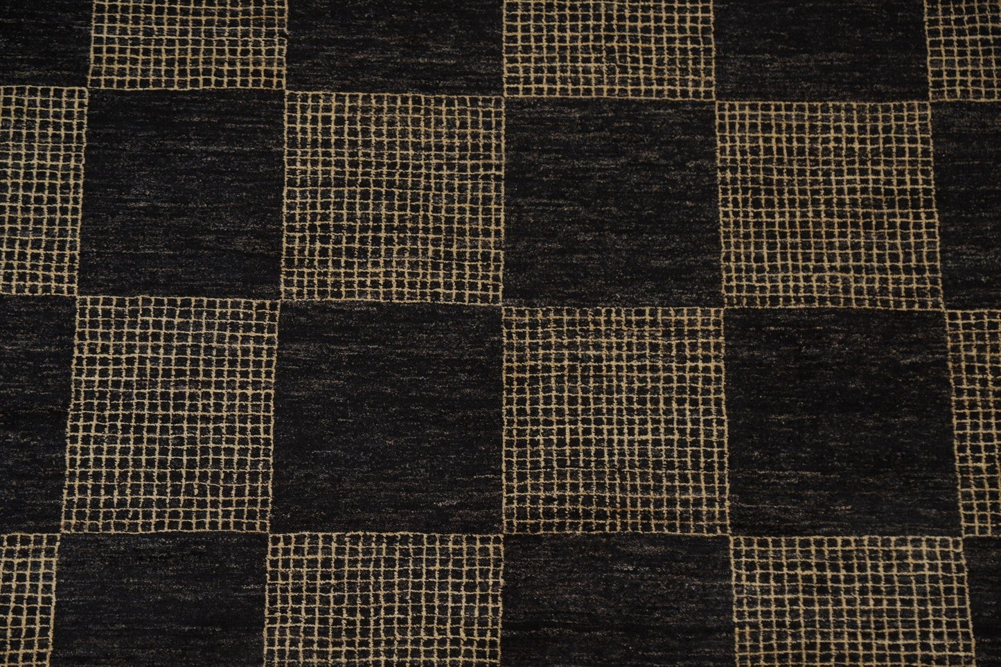 Checkered Modern Gabbeh Oriental Area Rug 6x9