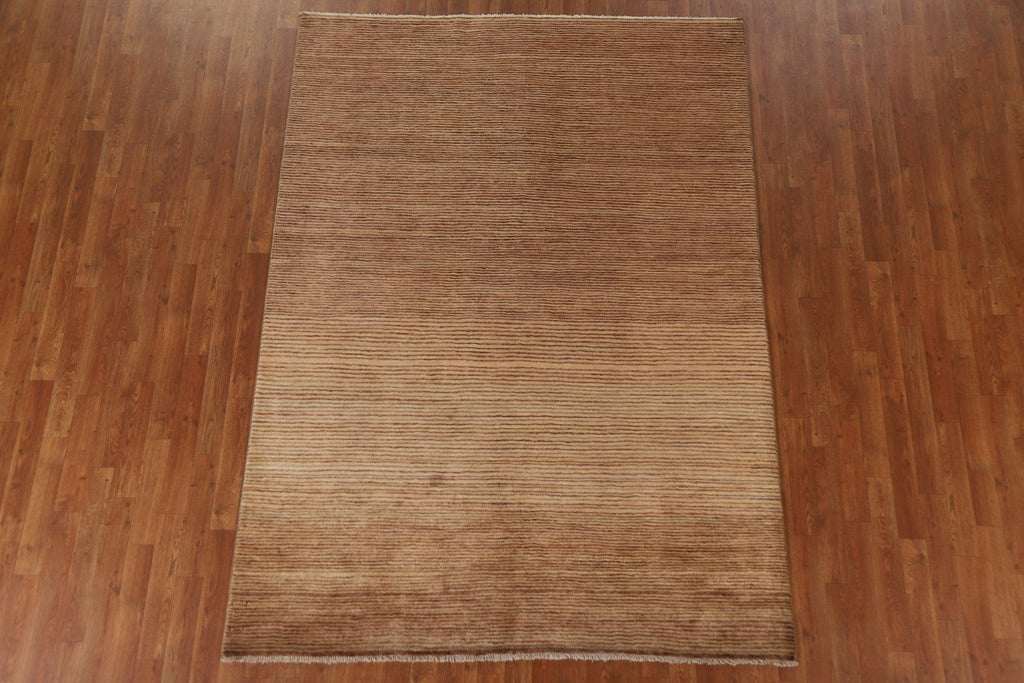 Vegetable Dye Modern Gabbeh Oriental Area Rug 6x8