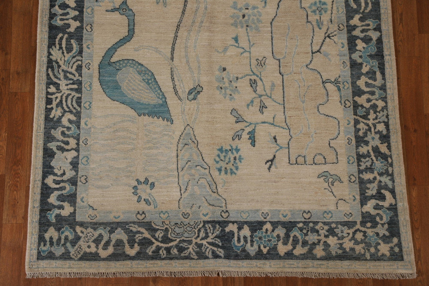 Vegetable Dye Oushak Turkish Area Rug 5x7